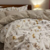 Lenjerie de pat florală 12 – detaliu material