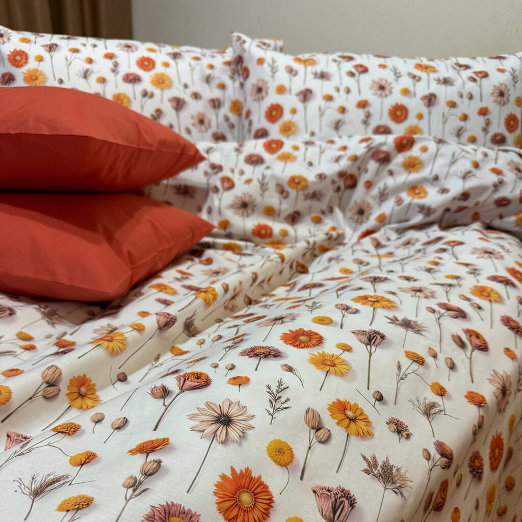 Lenjerie de pat florală 18 – vedere frontală
