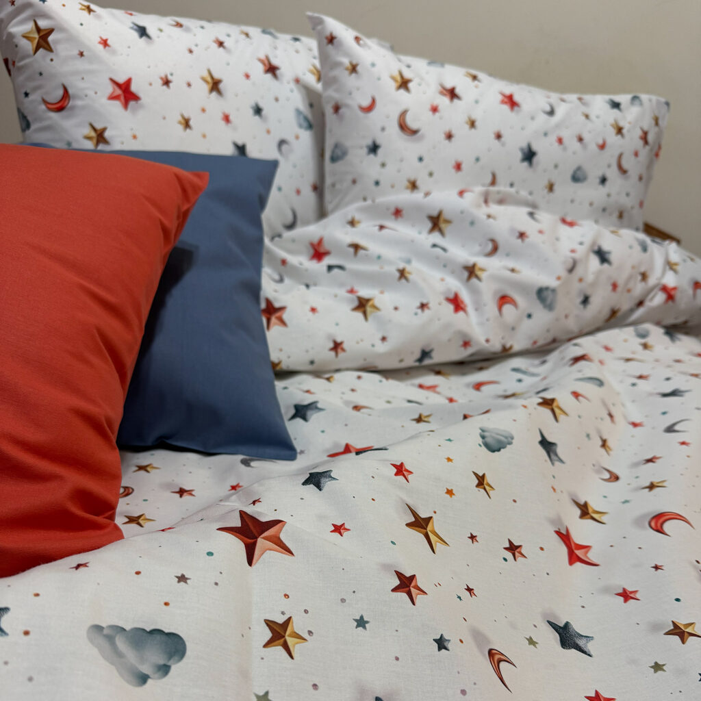 Lenjerie de pat non-florală 8 – detaliu material